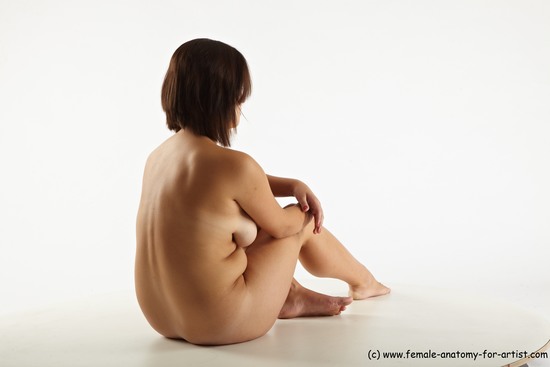 Nude Woman White Sitting poses - ALL Slim medium brown Sitting poses - simple Standard Photoshoot Pinup