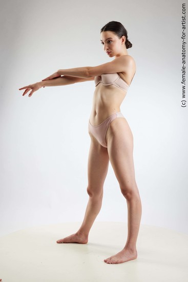 Nude Woman White Standing poses - ALL Slim long brown Standing poses - simple Standard Photoshoot Academic