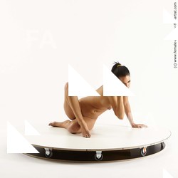 Nude Woman White Sitting poses - ALL Slim long brown Sitting poses - simple Standard Photoshoot Pinup