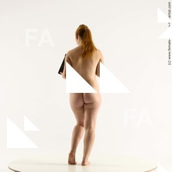 Nude Woman White Standing poses - ALL Slim long brown Standing poses - simple Standard Photoshoot Pinup