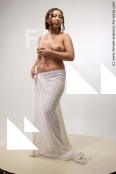 Nude Woman White Standing poses - ALL Slim long brown Standing poses - simple Standard Photoshoot Pinup