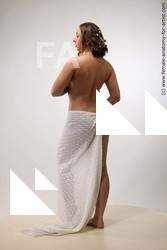 Nude Woman White Standing poses - ALL Slim long brown Standing poses - simple Standard Photoshoot Pinup