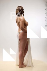 Nude Woman White Standing poses - ALL Slim long brown Standing poses - simple Standard Photoshoot Pinup