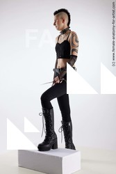 Casual Woman White Standing poses - ALL Slim short black Standing poses - simple Standard Photoshoot Academic