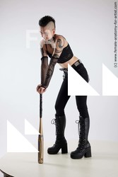 Casual Woman White Standing poses - ALL Slim short black Standing poses - simple Standard Photoshoot Academic