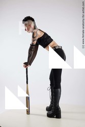 Casual Woman White Standing poses - ALL Slim short black Standing poses - simple Standard Photoshoot Academic