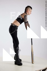 Casual Woman White Standing poses - ALL Slim short black Standing poses - simple Standard Photoshoot Academic