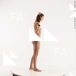 Nude Woman White Standing poses - ALL Slim medium brown Standing poses - simple Standard Photoshoot Pinup
