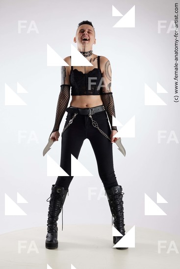 Casual Woman White Standing poses - ALL Underweight short black Standing poses - simple Standard Photoshoot Academic