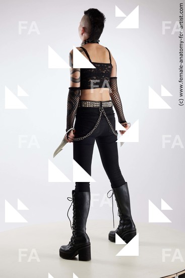 Casual Woman White Standing poses - ALL Underweight short black Standing poses - simple Standard Photoshoot Academic