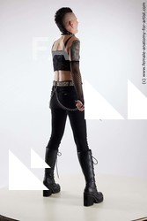 Casual Woman White Standing poses - ALL Underweight short black Standing poses - simple Standard Photoshoot Academic