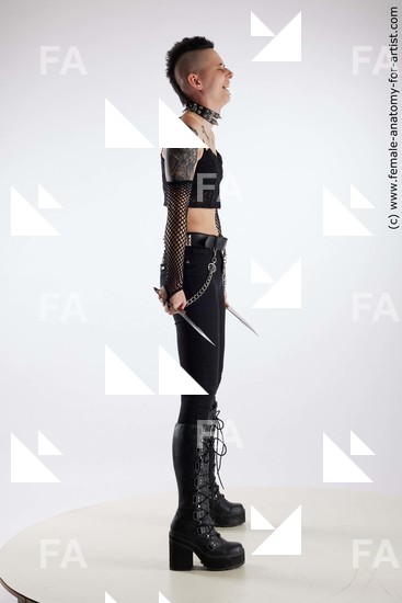 Casual Woman White Standing poses - ALL Underweight short black Standing poses - simple Standard Photoshoot Academic