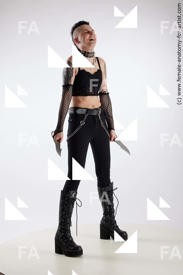 Casual Woman White Standing poses - ALL Underweight short black Standing poses - simple Standard Photoshoot Academic