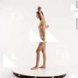 Nude Woman White Standing poses - ALL Slim medium brown Standing poses - simple Standard Photoshoot