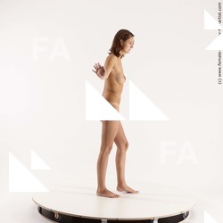 Nude Woman White Standing poses - ALL Slim medium brown Standing poses - simple Standard Photoshoot