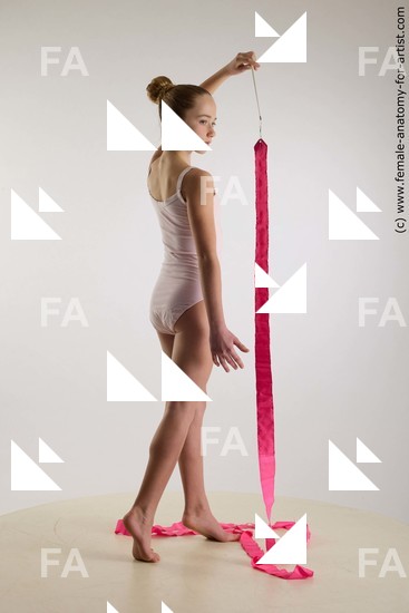 Sportswear Woman White Standing poses - ALL Slim long brown Standing poses - simple Standard Photoshoot  Academic