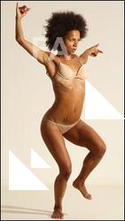 Modern aerobic reference poses of Holly