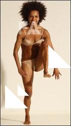 Modern aerobic reference poses of Holly