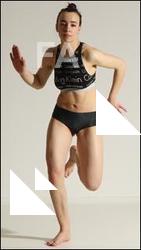 Modern dance poses of Rea