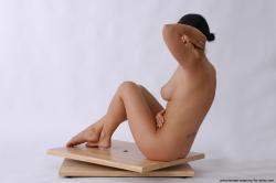 Nude Woman White Sitting poses - ALL Slim medium brown Sitting poses - simple Pinup