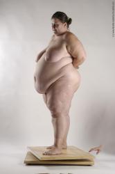 Nude Woman White Standing poses - ALL Overweight medium brown Standing poses - simple Pinup