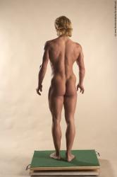 Nude Woman White Standing poses - ALL Muscular medium blond Standing poses - simple Pinup