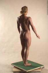 Nude Woman White Standing poses - ALL Muscular medium blond Standing poses - simple Pinup