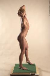 Nude Woman White Standing poses - ALL Muscular medium blond Standing poses - simple Pinup