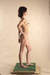 Nude Woman White Standing poses - ALL Underweight short brown Standing poses - simple Pinup