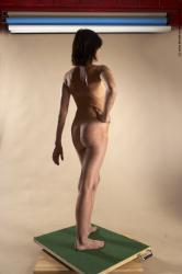 Nude Woman White Standing poses - ALL Underweight short brown Standing poses - simple Pinup