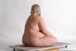 Nude Woman White Sitting poses - ALL Overweight medium colored Sitting poses - simple Pinup