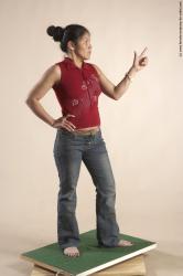 Casual Woman Multiracial Standing poses - ALL Slim long black Standing poses - simple Academic