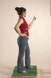 Casual Woman Multiracial Standing poses - ALL Slim long black Standing poses - simple Academic