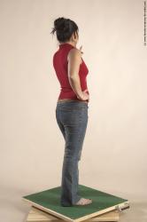 Casual Woman Multiracial Standing poses - ALL Slim long black Standing poses - simple Academic