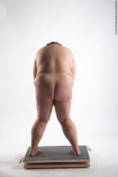 Nude Woman White Standing poses - ALL Overweight short colored Standing poses - simple Pinup