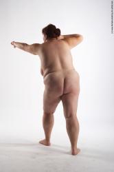 Nude Woman White Standing poses - ALL Overweight short colored Standing poses - simple Pinup