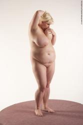 Nude Woman White Standing poses - ALL Overweight medium blond Standing poses - simple Pinup