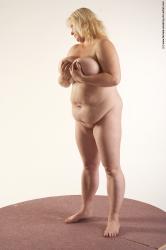 Nude Woman White Standing poses - ALL Overweight medium blond Standing poses - simple Pinup