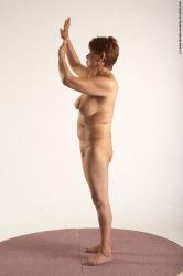 Nude Woman White Standing poses - ALL Slim short red Standing poses - simple Pinup