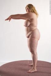 Nude Woman White Standing poses - ALL Overweight long blond Standing poses - simple Pinup