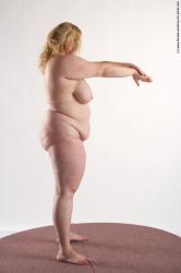 Nude Woman White Standing poses - ALL Overweight long blond Standing poses - simple Pinup