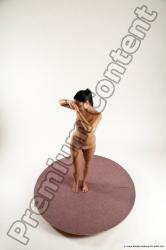 Nude Woman White Standing poses - ALL Slim long brown Standing poses - simple Multi angle poses Pinup