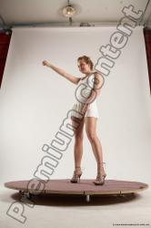 Casual Woman White Standing poses - ALL Slim medium colored Standing poses - simple Multi angle poses Academic