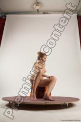 Nude Woman White Sitting poses - ALL Slim medium colored Sitting poses - simple Multi angle poses Pinup