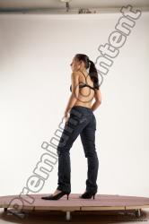 Casual Woman White Standing poses - ALL Slim long brown Standing poses - simple Multi angle poses Academic