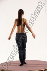 Casual Woman White Standing poses - ALL Slim long brown Standing poses - simple Multi angle poses Academic