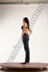 Casual Woman White Standing poses - ALL Slim long brown Standing poses - simple Multi angle poses Academic