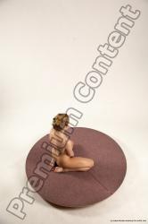 Nude Woman White Laying poses - ALL Slim Laying poses - on side medium colored Multi angle poses Pinup