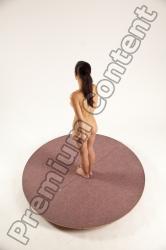 Nude Woman White Standing poses - ALL Slim long brown Standing poses - simple Multi angle poses Pinup