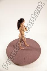 Nude Woman White Standing poses - ALL Slim long brown Standing poses - simple Multi angle poses Pinup